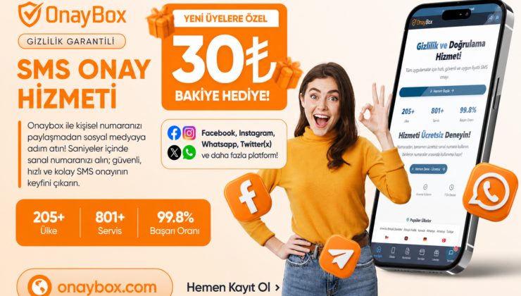 Onaybox.com; tüm dijital platformlar için hızlı, güvenli, bütçe dostu sanal numara ve SMS onay servisidir